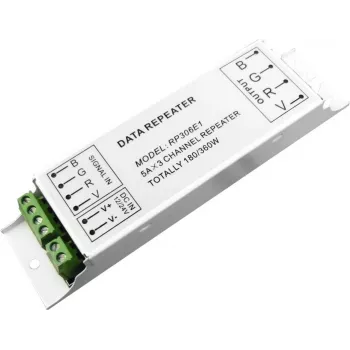 LED lentes pastiprinātājs EUROLITE 50533000 12 V un 24 V LED instalācijām