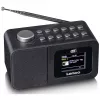 Galda radio Lenco CR-625BK — FM/AM uztvērējs ar Bluetooth, melns
