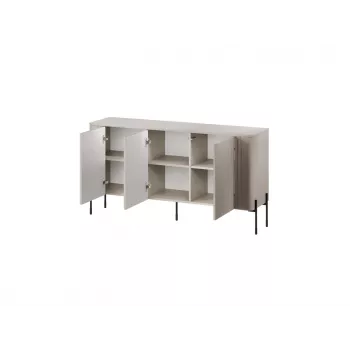 Kumode cama meble VERA 150x40x80 cm, kašmira matēta, skaidu plātne, 16 mm rāmis