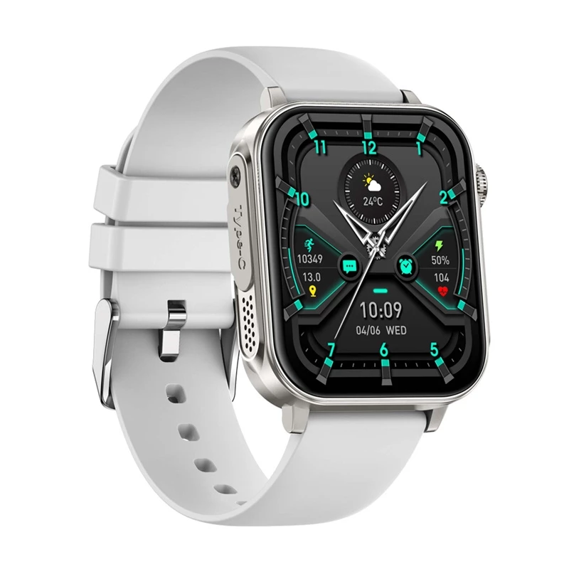 Smartwatch Colmi P80 sudraba – Colmi P80 kompaktais viedpulkstenis, sudraba korpuss