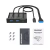 Iekšējo interfeisa karšu/adapteris GRAUGEAR G-MP01 Melna 102x102x25mm