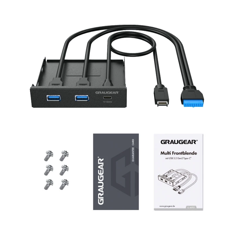 Iekšējo interfeisa karšu/adapteris GRAUGEAR G-MP01 Melna 102x102x25mm