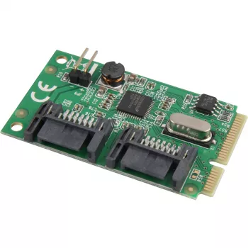 Delock Mini PCIe I/O PCIe pilna izmēra 2 x SATA 6 Gb/s (95233)