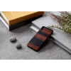 Viedtālruņa maciņš man and wood iPhone XS Max — melnkoka melns, aizsargājošs ciets aizmugurējais vāciņš