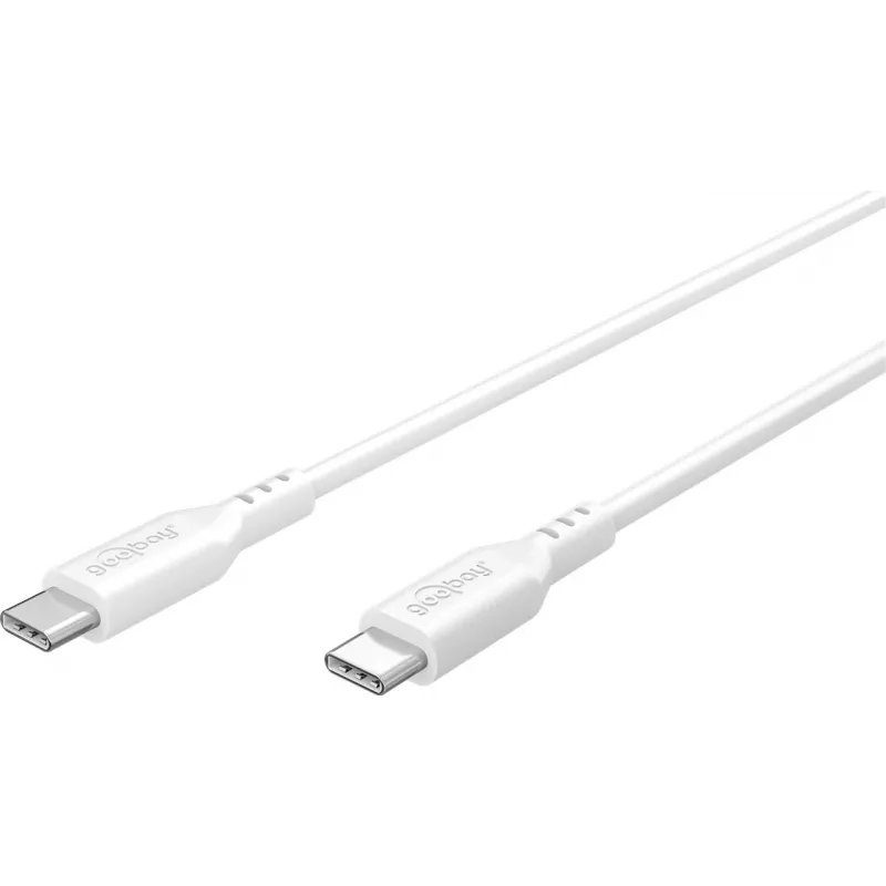 Goobay 77743 USB kabelis balts