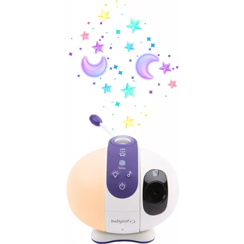 Iekštelpu Wi‑Fi panorāmas kamera Olympia BC 2000 — 2 MP, 1080p, 330° horiz / 145° vert, 2,4 GHz, Android/iOS (purpura/balta)