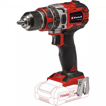 Pistoļveida urbjmašīna Einhell TE-CD 18/50 Li-i BL Solo, 1,22 kg, melna, pelēka, sarkana