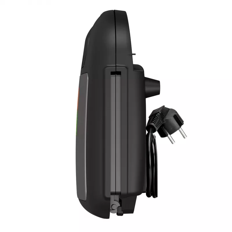 Sviestmaižu grils Melns & Decker BXSA753E — 2 sviestmaizēm, 750 W, nepiedegošas plāksnes, 215×125 mm cepšanas virsma, kompakts nerūsējošais tērauds