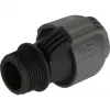 Sprinkleru sistēmas savienotājs 25 mm > 1, melns savienotājs/pelēks