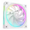 12 cm korpusa ventilators DeepCool FL12 WH — 3 gab. komplekts, 120×120×25 mm, 2150 RPM, 55 CFM, Fluid Dynamic Bearing, PWM, multi-LED, 4-pin