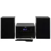 Mini Hi‑Fi stereo sistēma Adler AD 1917 — Bluetooth V5.3, CD/USB/MP3, 2×25W RMS, FM uztvērējs, 4 joslu EQ, AUX, melna
