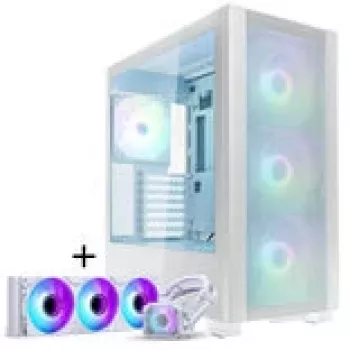 PHANTEKS XT Pro Ultra rūdītā stikla logi, D-RGB + Glacier One 360M25 Gen2 DRGB, 360 mm, komplekts - balts