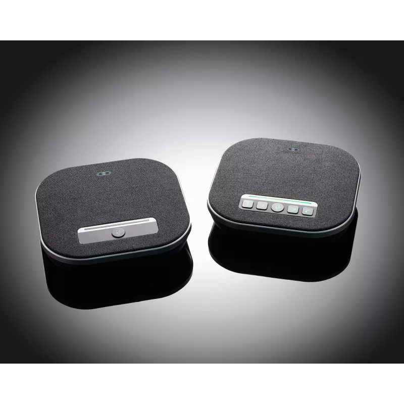 Konferenču skaļrunis Boom Collaboration GEMINI ar iebūvētu mikrofonu, Bluetooth un USB, melns