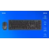 Savio KB-03 tastatūra ar peli, mājām/birojam, USB, QWERTY, US English, melna