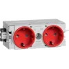 Hager Dado Trunking Plug-In Module (W x H x T) 120 x 50 x 61 mm GS20003020 1 gab. satiksmes sarkans (GS20003020)