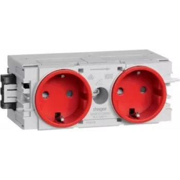 Hager Dado Trunking Plug-In Module (W x H x T) 120 x 50 x 61 mm GS20003020 1 gab. satiksmes sarkans (GS20003020)