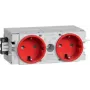 Hager Dado Trunking Plug-In Module (W x H x T) 120 x 50 x 61 mm GS20003020 1 gab. satiksmes sarkans (GS20003020)