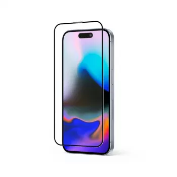 Rūdīts stikls 9H Pilna līme iPhone 16 Pro