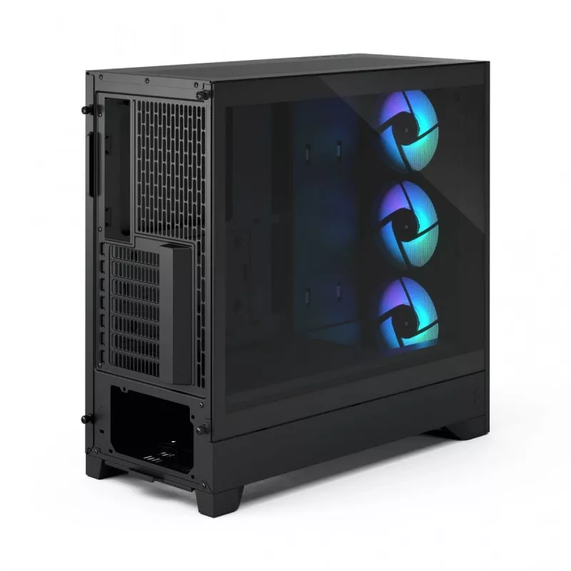 PC Case Fractal Design Pop 2 Air Melns TG RGB Midi Tower — ATX/Micro-ATX/Mini-ITX, 3x120mm priekšā, 1x120mm aizmugurē, 2.5 collu+3.5 collu nodalījumi