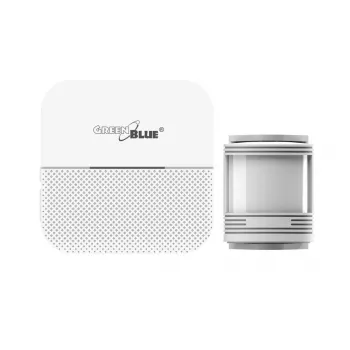 GreenBlue GB212 Bezvadu ieejas signālierīce, kustības sensors 52 melodijas, balta, 230V, max. 8 sensori