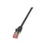Tīkla kabelis LogiLink Cat.6 S/FTP RJ-45 1.5m Melns
