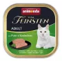 Mitrā kaķu barība Animonda Vom Feinsten Turcija 100 g paplāte, pieaugušiem kaķiem, bez lipekļa, bez sojas