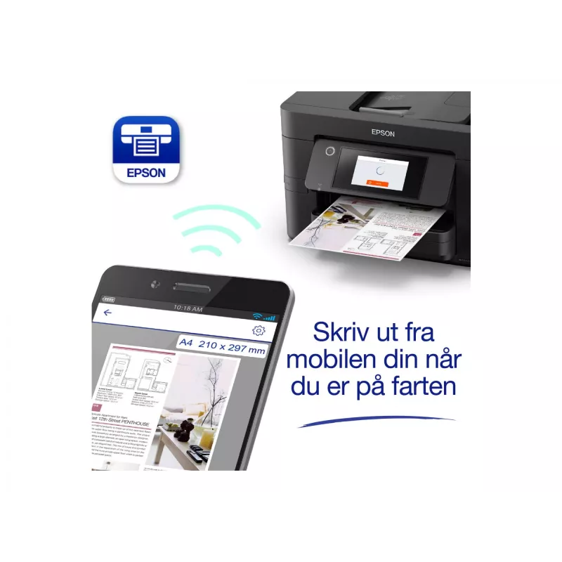 Epson WorkForce Pro WF-4825DWF tintes printeris A4 4800 x 2400 DPI 25 lpp./min Wi-Fi