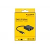 USB Type-C adapteris DeLOCK 66644 Gigabit LAN ar strāvas padevi