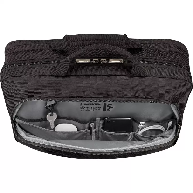 Portfelis Wenger XE 16 melns portatīvajiem datoriem līdz 40,6 cm (16 collām)