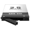 Ārējā diska paliktnis IcyBox MB038 sērijai – modelis MB038TP-B, melns, saderīgs ar MB038