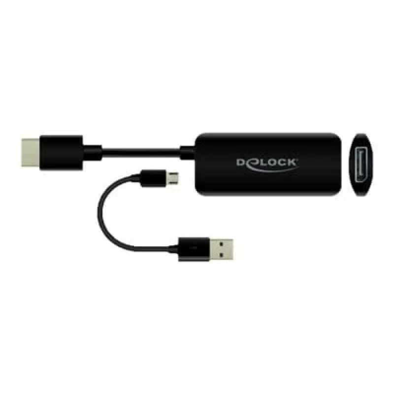 Adapteris HDMI-A vīr. uz DisplayPort siev. 4K 60 Hz DeLOCK 63206