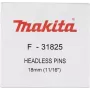 Makita tapa 0,6 x 25 mm nerūsējošais tērauds F-32155 10000 gab.