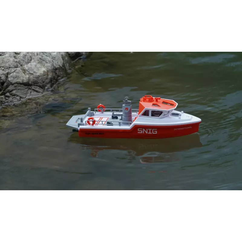 Amewi glābšanas laiva ar bezsuku ūdensmetēju 320 mm RTR balta/oranža (26116)