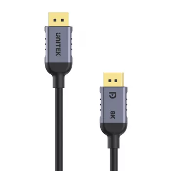 UNITEK C1628GY01-1M DisplayPort kabelis Melns, Pelēks