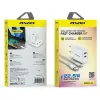Awei tīkla lādētājs PD81T-EU 22.5W ar USB kabeli un USB-C, balts, GaN