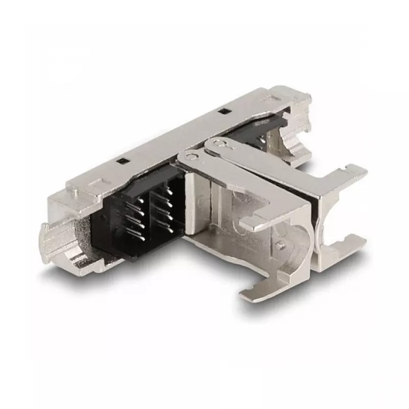DeLOCK RJ45 savienotājs LSA–LSA Cat.6A bez instrumentiem Melns