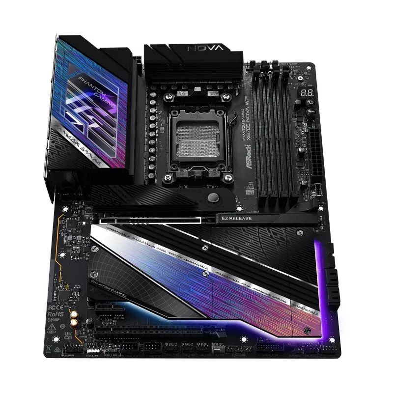 Mātesplate ASRock X870 NOVA WIFI — AMD X870, Socket AM5, ATX, 4× DIMM DDR5, 256GB, Wi‑Fi 6E, 2.5GbE