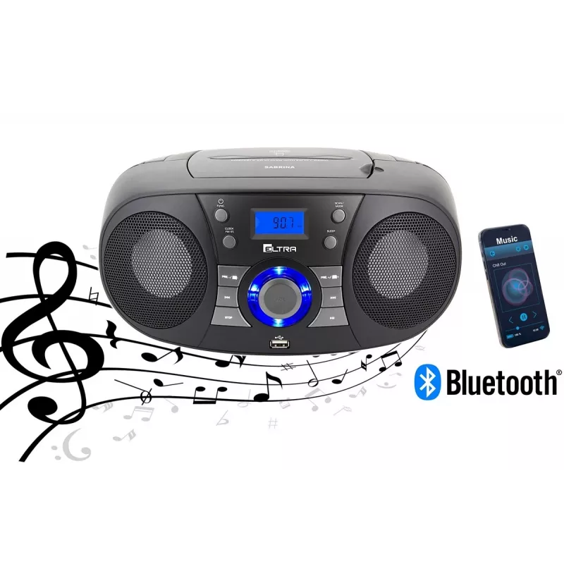 Eltra Radio Sabrina CD 60BT melns