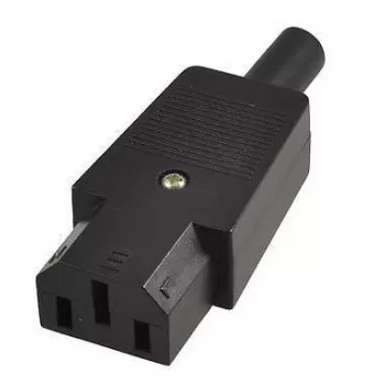 Microconnect C13PLUG strāvas kontaktdakšas adapteris C13 melns