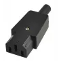 Microconnect C13PLUG strāvas kontaktdakšas adapteris C13 melns