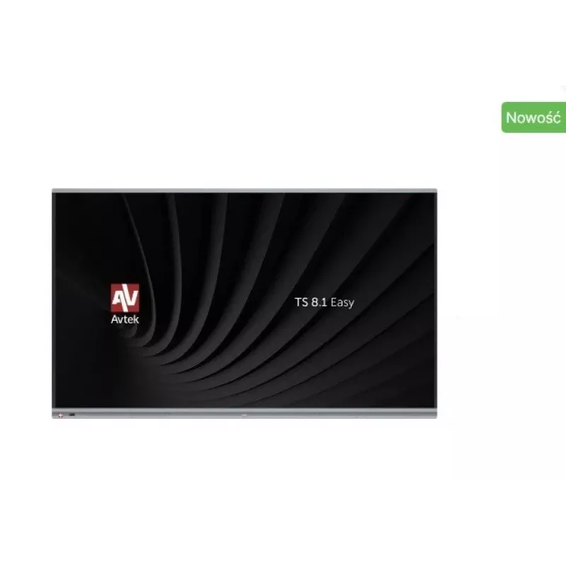 Interaktīvais monitors AVTEK TS 8.1 EASY 65, 65 collas (165,1 cm) 3840×2160 UHD, infrasarkano staru 20 punktu pieskārienu ekrāns, Wi-Fi, 400 cd/m²
