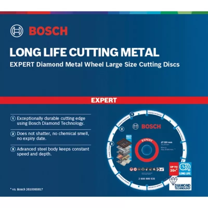 Bosch 2 608 900 535 rotējošā instrumenta slīpēšanas/slīpēšanas piederums Čuguns, Metāls, Plastmasa Griešanas disks