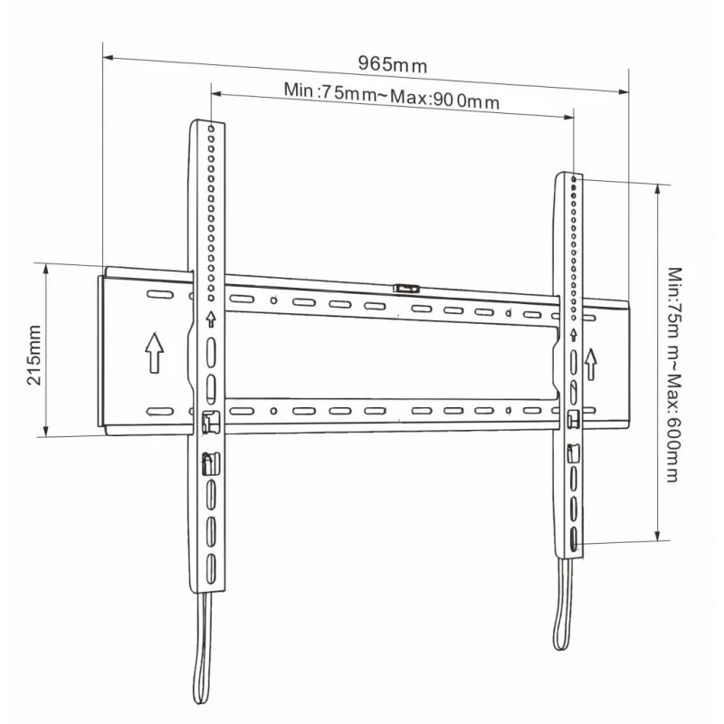 LCD turētājs AR-94XXL 65-120 collas 200KG 900x600