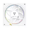 Korpusa ventilators MODECOM VOLCANO LOOP 120 ARGB balta — 120 mm, ARGB apgaismojums, PWM atbalsts, 400–1400 RPM