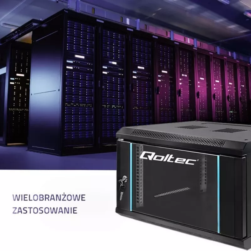 Qoltec 54462 RACK skapis 19 | 6U | 600 x 370 x 450