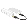 DeLOCK USB uzlādes kabelis Type-A uz USB Type-C 15 cm melns