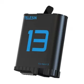 Telesin rezerves baterija GoPro Hero 13 — uzlādējams Li-ion akumulators, saderīgs ar Hero 13