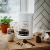 Adler AD 4383w Pilienu kafijas automāts maltai kafijai 1,5 L balts