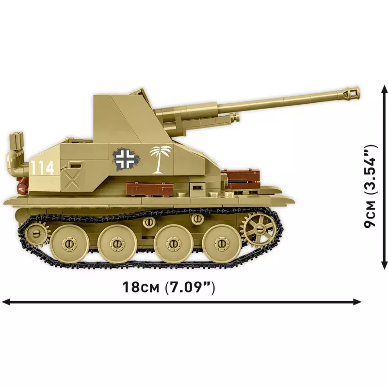 Konstrukciju komplekts Cobi Blocks Marder III – 486 gab., militārā transportlīdzekļa modelis