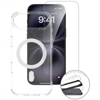 4smarts mobilā tālruņa maciņš Border Transparent balta iPhone 17 Air